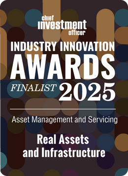 Logo: 2025 CHIEF INVESTMENT OFFICER Asset Management & Servicing: Real Assets & Infrastructure Desk Plaque