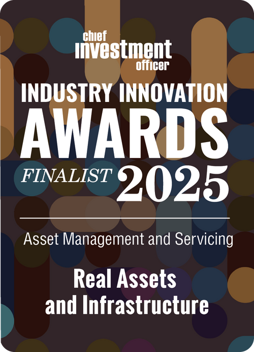 Logo: 2025 CHIEF INVESTMENT OFFICER Asset Management & Servicing Finalist: Real Assets & Infrastructure