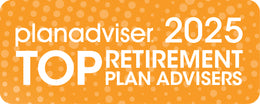 Logo: 2025 PLANADVISER Top Retirement Plan Advisers, Desk Plaque