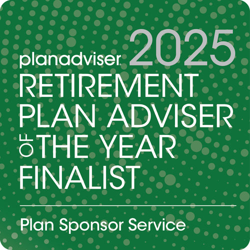 Logo: 2025 PLANADVISER Retirement Plan Adviser of the Year_ Plan Sponsor Service