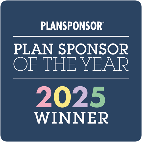 Logo: 2025 PLANSPONSOR  Plan Sponsor Of Year_ General Winner