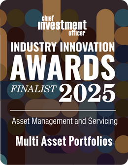 Logo: 2025 CHIEF INVESTMENT OFFICER Asset Management & Servicing Finalist: Multi Asset Portfolios Desk Plaque