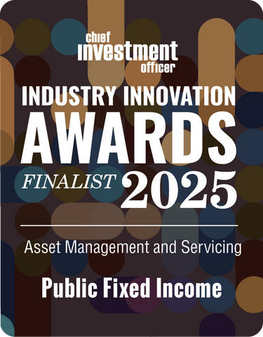 2025 CHIEF INVESTMENT OFFICER Asset Management & Servicing Finalist: Public Fixed Income Desk Plaque
