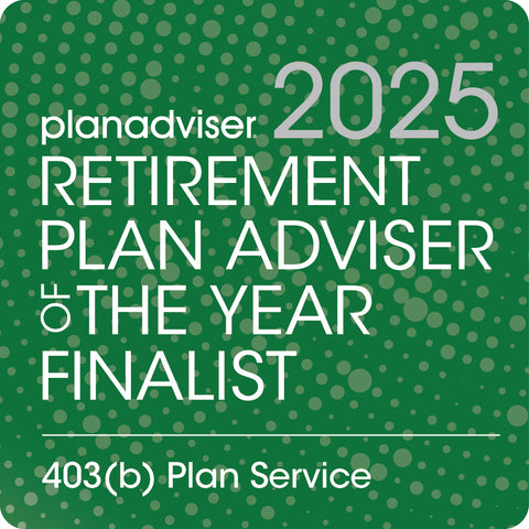 Logo: 2025 PLANADVISER Retirement Plan Adviser of the Year _ 403(b) Plan Service