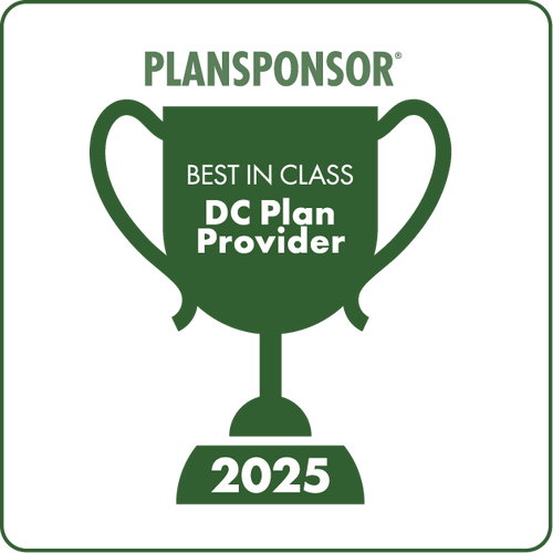 Logo: 2025 PLANSPONSOR Best in Class DC Plan Providers