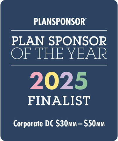 Logo: 2025 PLANSPONSOR Plan Sponsor Of Year-Corporate DC $30MM-$50MM