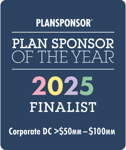 Logo: 2025 PLANSPONSOR Plan Sponsor Of Year_ Corporate DC >$50MM-$100MM