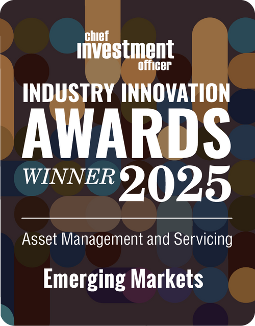 Logo: 2025 CHIEF INVESTMENT OFFICER Asset Management & Servicing: Emerging Markets