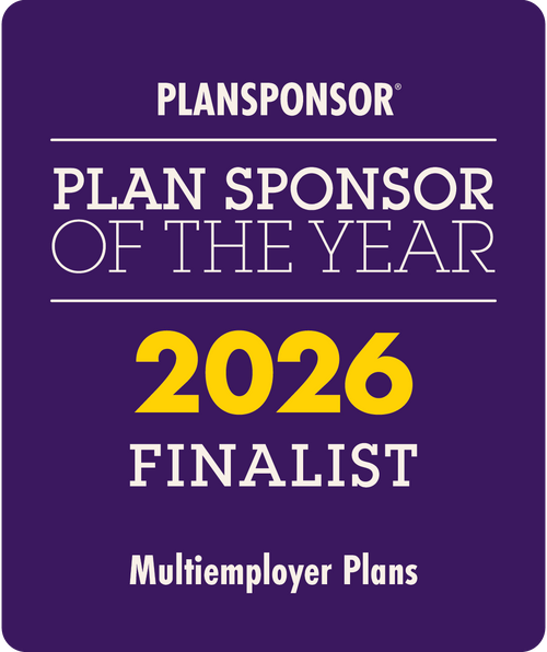 Logo: 2026 PLANSPONSOR Plan Sponsor Of Year - Multiemployer Plans Desk Plaque