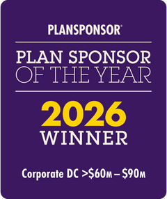 Logo: 2026 PLANSPONSOR Plan Sponsor Of Year - Corporate DC $60M-$90M Desk Plaque