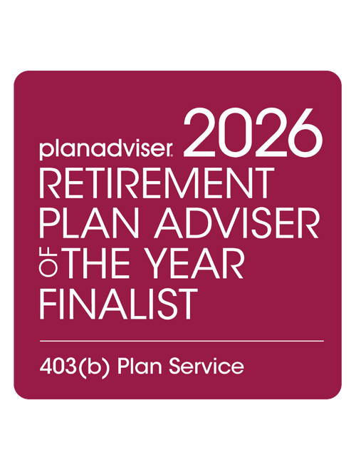 Logo: 2026 PLANADVISER Retirement Plan Adviser of the Year - 403(b) Plan Service Finalist