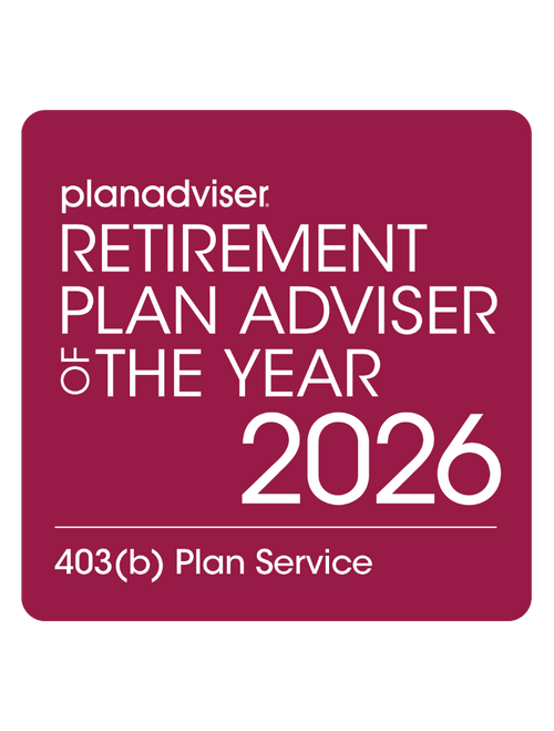 Logo: 2026 PLANADVISER Retirement Plan Adviser of the Year - 403(b) Plan Service Finalist