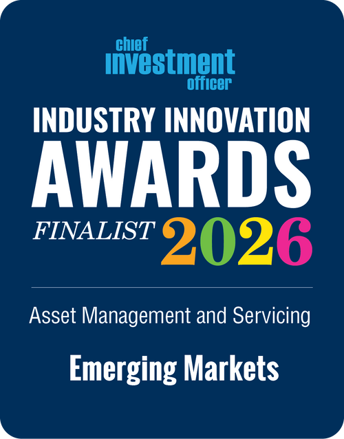 Logo: 2026 CHIEF INVESTMENT OFFICER Asset Management & Servicing: Emerging Markets Desk Plaque