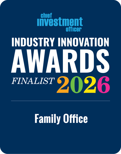 Logo: 2026 CHIEF INVESTMENT OFFICER Asset Owner: Family Office Desk Plaque