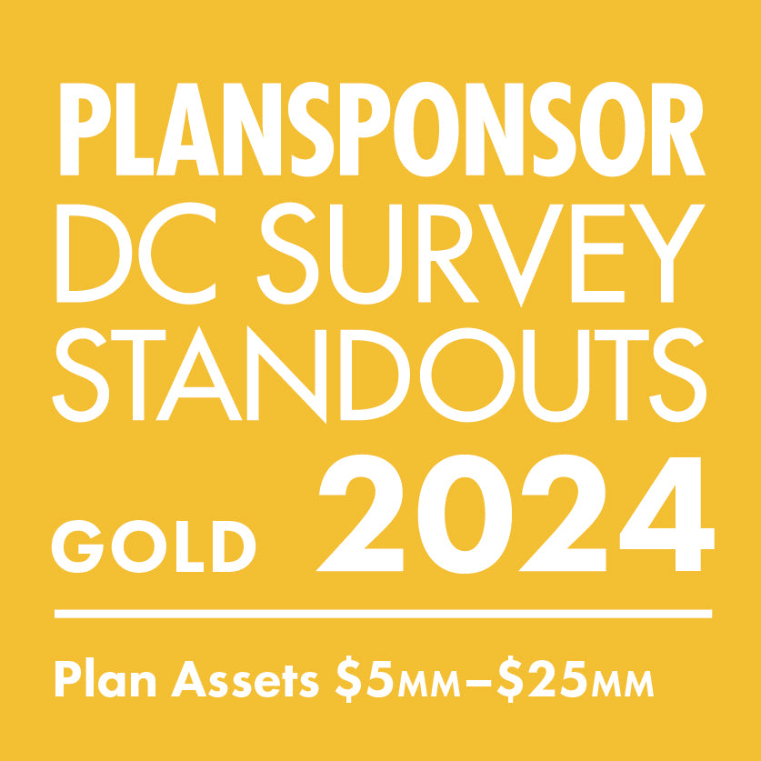 Logo: 2024 PLANSPONSOR DC Standout_ Gold: Plan Assets $5MMâ€“$25MM