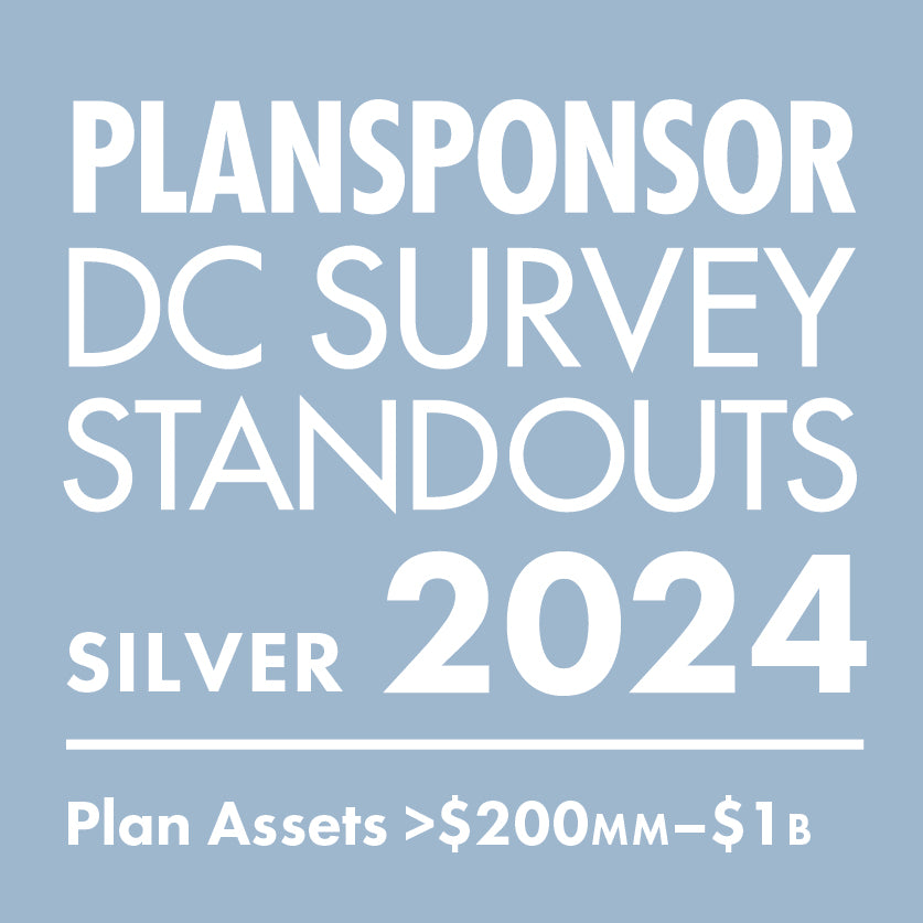 Logo: 2024 PLANSPONSOR DC Standout_Gold: Plan Assets >$200MM-$1B