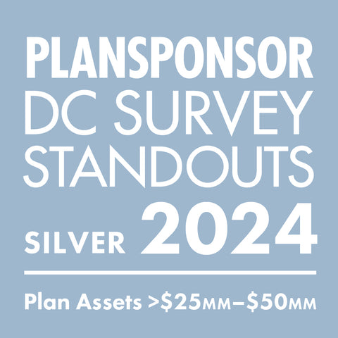 Logo: 2024 PLANSPONSOR DC Standout_ Silver: Plan Assets >$25MM-$50MM