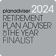 LOGO: 2024 PLANADVISER Retirement Plan Adviser of the Year Finalists Desk Plaque 5x7