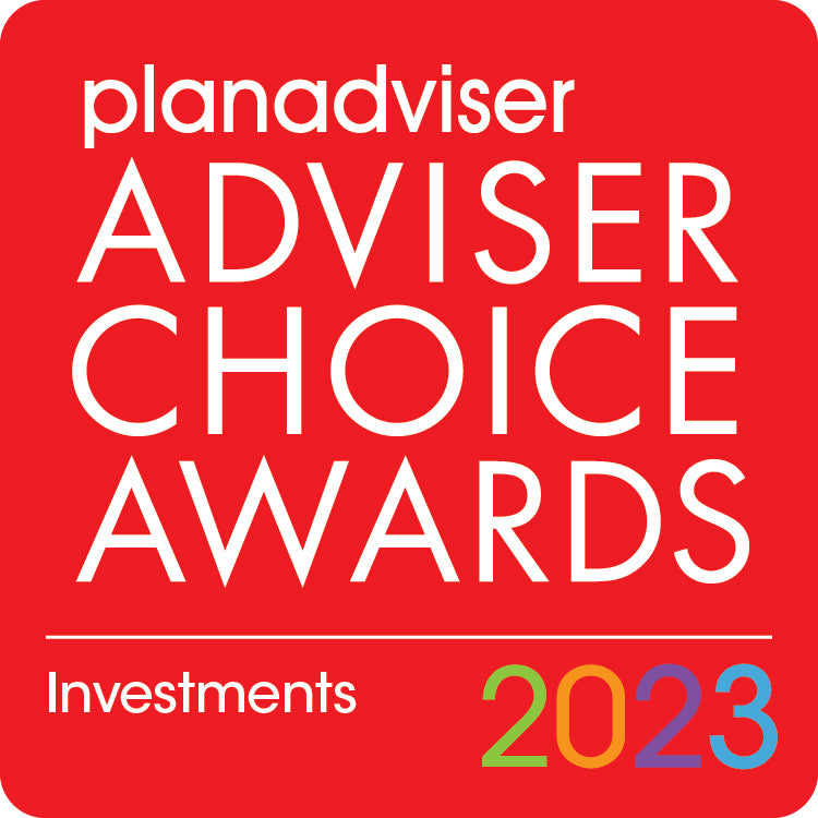 Logo: 2023 PLANADVISER Adviser Choice Awards_Investments