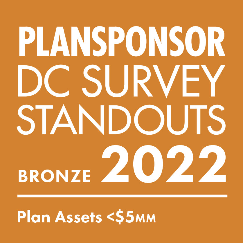 Logo: 2022 PLANSPONSOR DC Standout_ Bronze: Plan Assets <$5MM