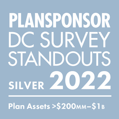 Logo: 2022 PLANSPONSOR DC Standout_ Silver: Plan Assets >$200MMâ€“$1B