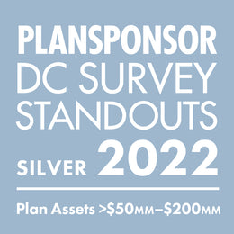 Logo: 2022 PLANSPONSOR DC Standout_ Silver: Plan Assets >$50MMâ€“$200MM
