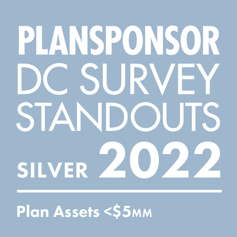 Logo: 2022 PLANSPONSOR DC Standout_ Silver: Plan Assets <$5MM