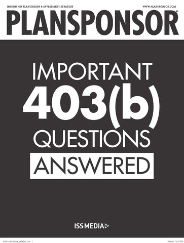 Important 403(b) Questions Answered