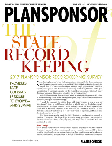 2017 Recordkeeping Survey